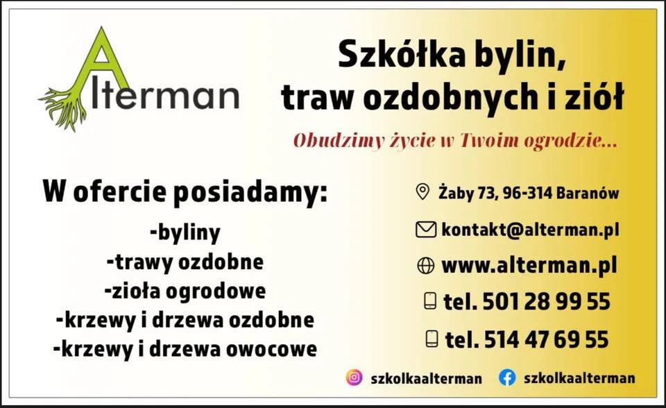 Alterman Szkolka Bylin Traw Ozdobnych I Ziol
