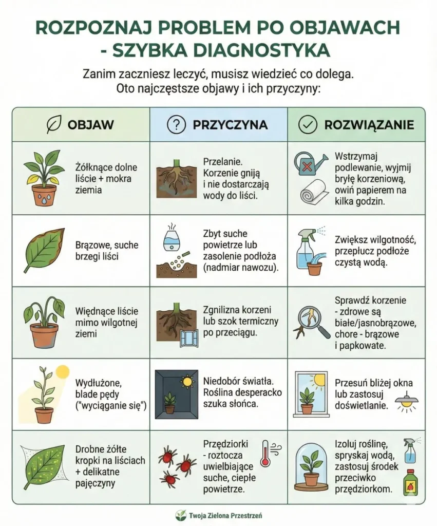 Diagnostyka roślin - infografika